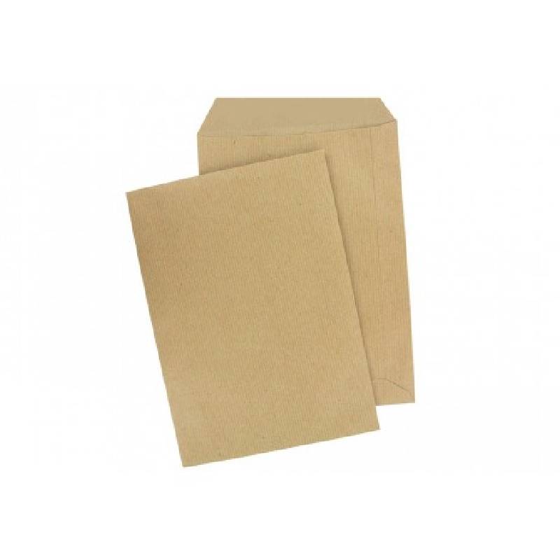 Paquet de 500 Pochettes PIGNA kraft 162 x 230 mm Strip 90gr