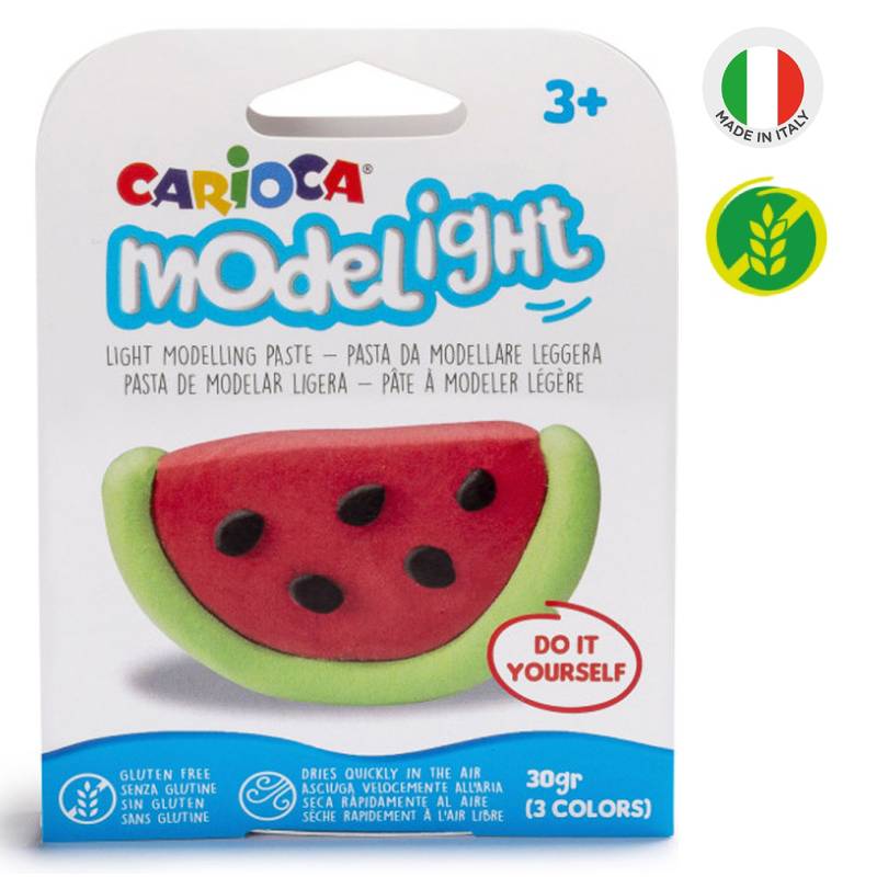 Pâte à modeler CARIOCA MODELIGHT fruits - Assortis