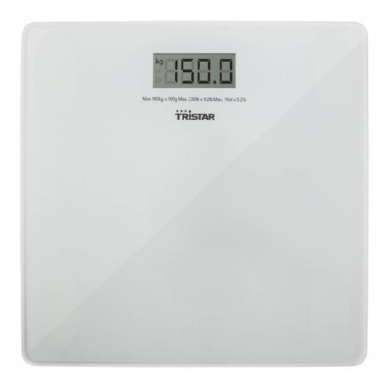 Pèse Personne TRISTAR WG-2419 Ultra plat 150Kg - Blanc