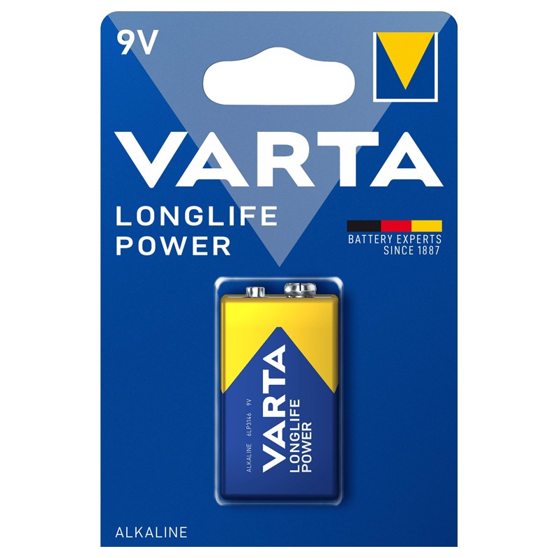 Pile Alcaline VARTA LongLife Power 9V