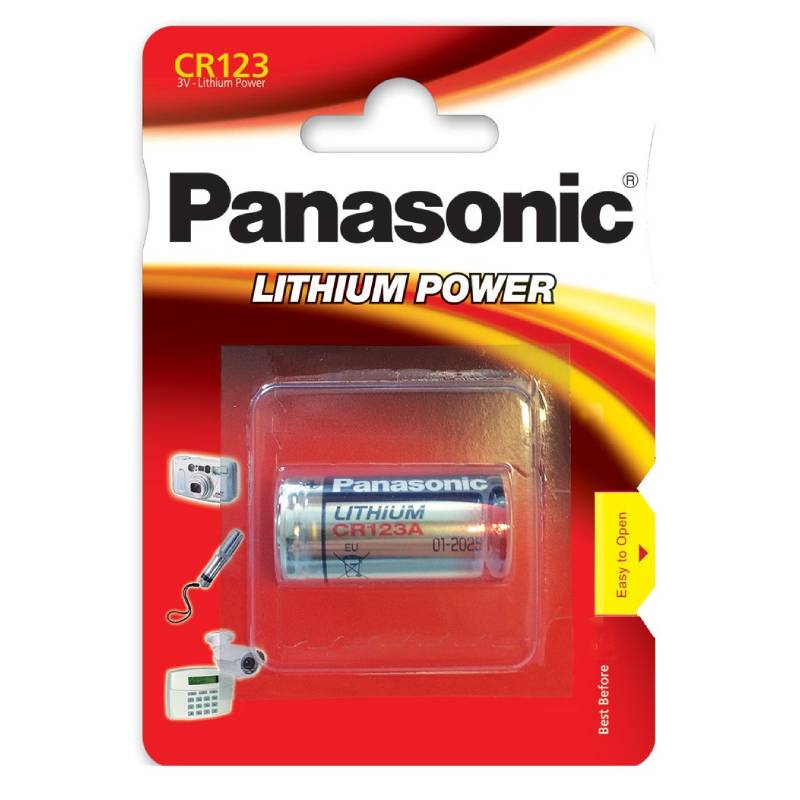 Pile PANASONIC CR123 Lithium 3V