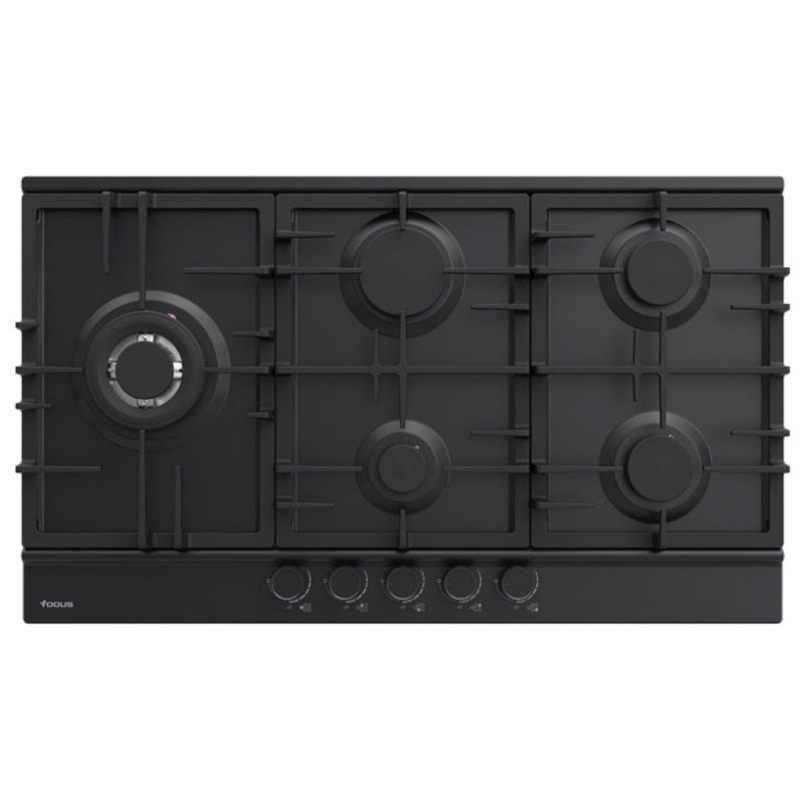 Plaque De Cuisson Encastrable FOCUS F8017BS 5Feux 90 cm - Noir