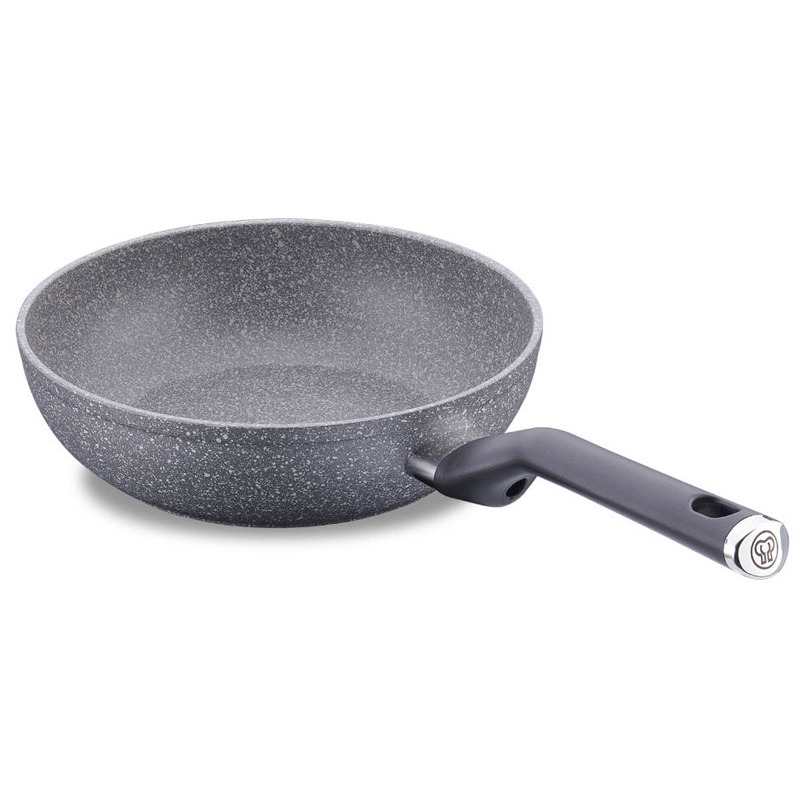 Poêle Wok KORKMAZ Palma 24 cm - Gris