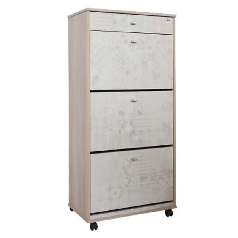 Porte Chaussures SOTUFAB GM STRATIFIE 3P+1T - Chêne Brut&Mosaico