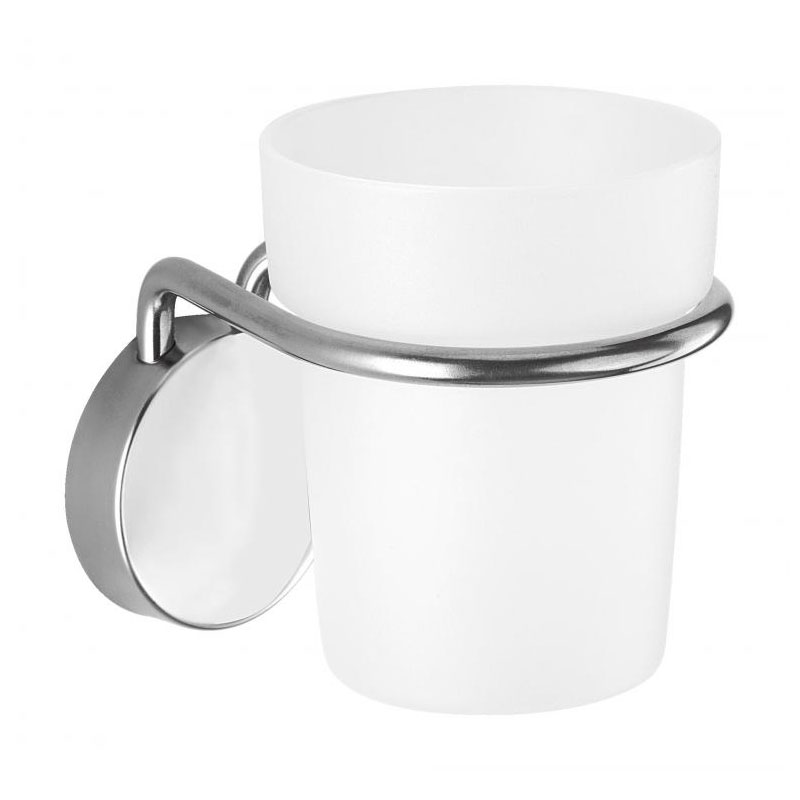 Porte Verre SOPAL Fell SB02A10 Pour Salle De Bain - Blanc&Silver