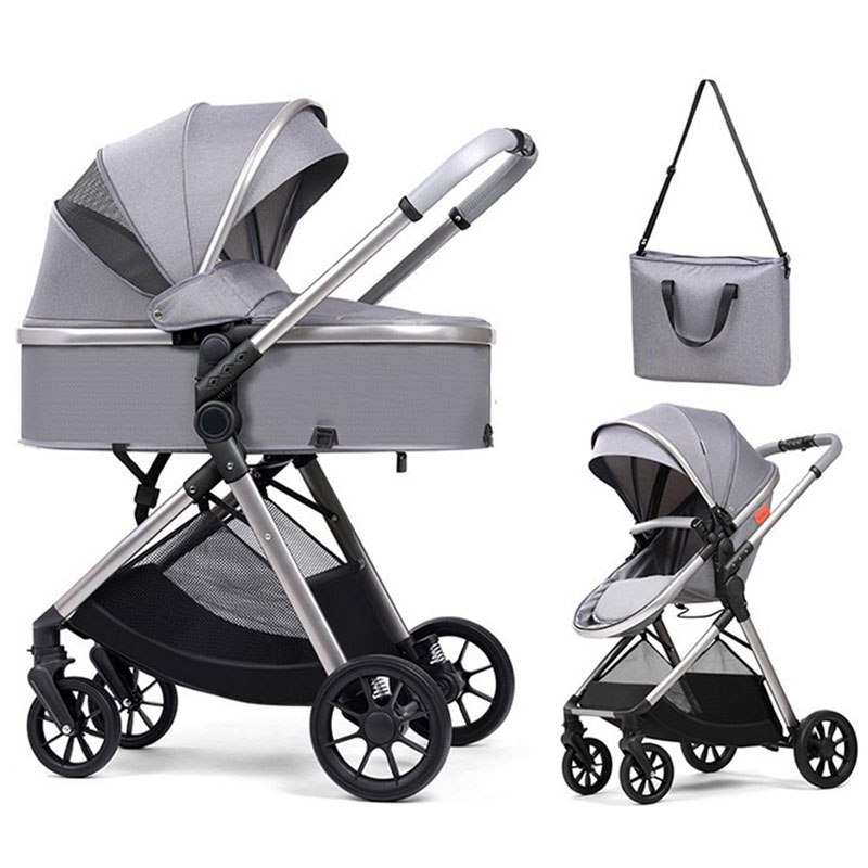 Poussette 2en1 Pour Bébé KIDILO V5 - Gris