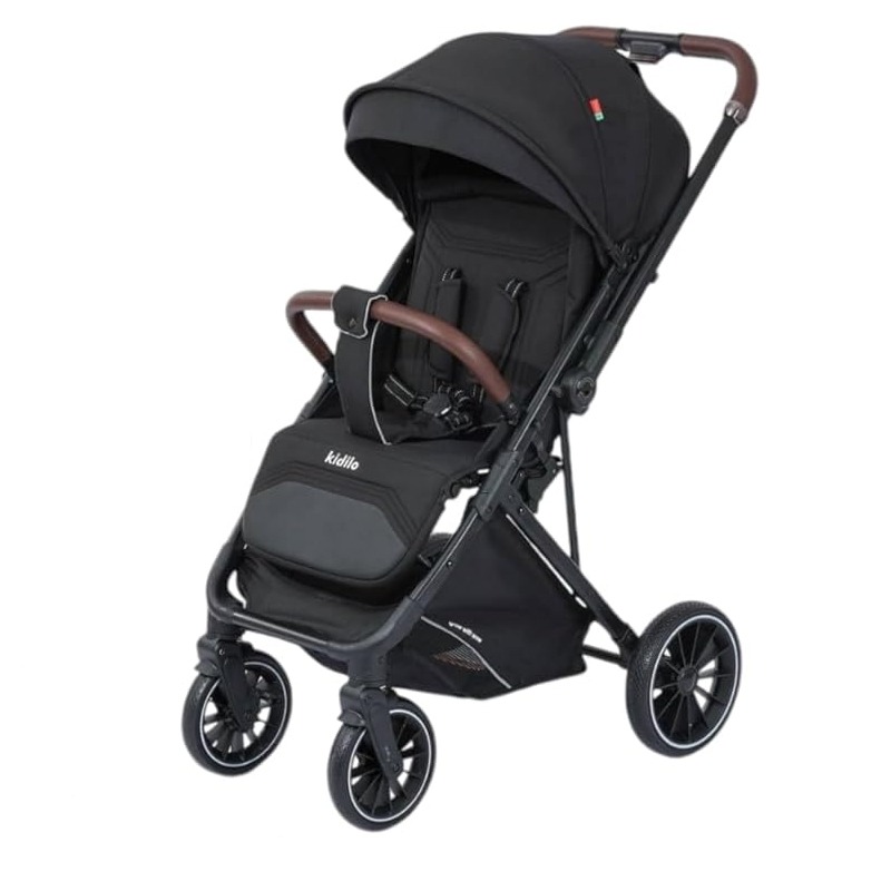 Poussette Bébé KIDILO 6530 - Noir