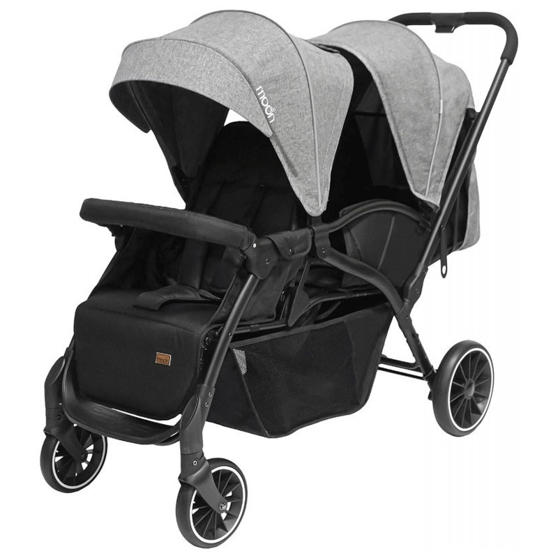 Poussette Jumeaux KIDILO LB200-GRIS - Gris