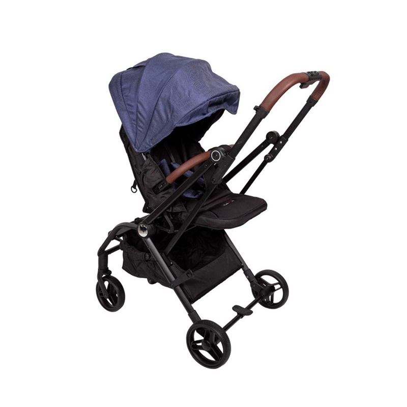 Poussette Pour Bébé KOALA Réversible - Noir&Bleu