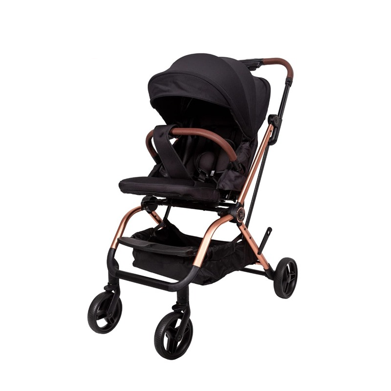 Poussette Pour Bébé KOALA Réversible - Noir&Gold