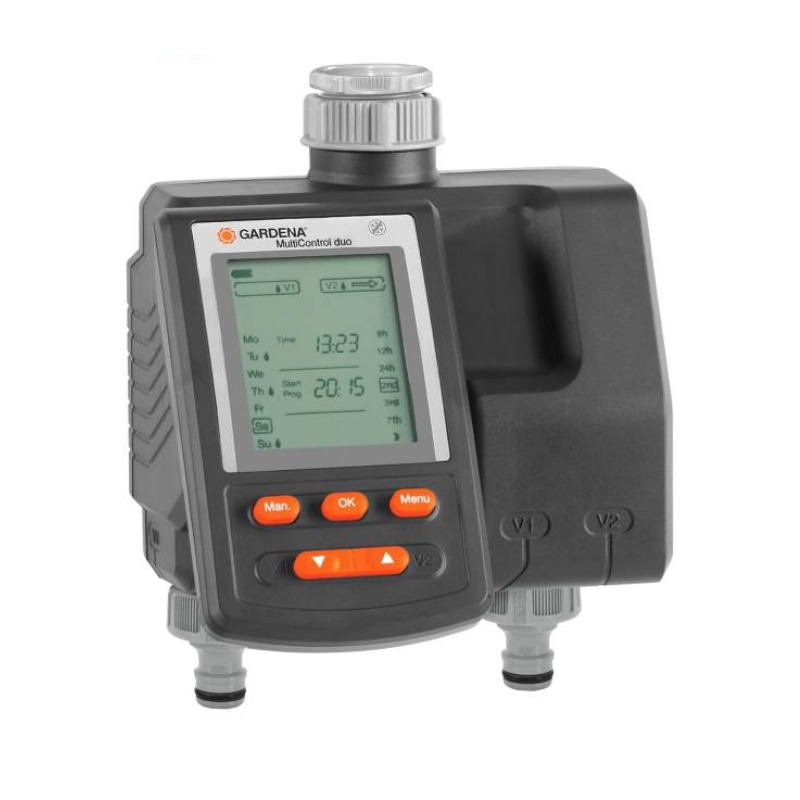 Programmateur d'arrosage Gardena Multi-ControlRom Duo 01874-20 - Gris