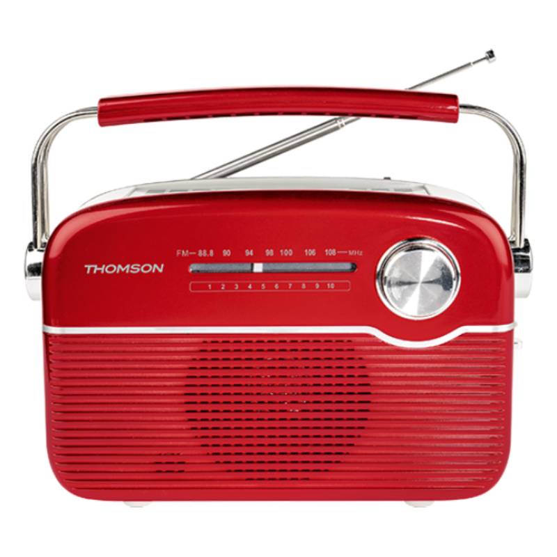 Radio Portable Sans Fil THOMSON Solaire RTS450BT - Rouge