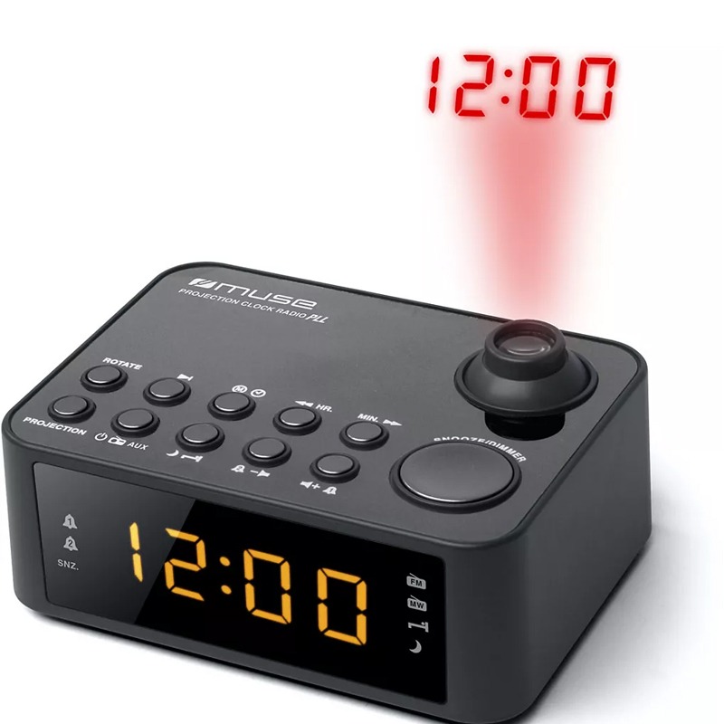 Radio-réveil Muse M-178 P Double Alarme – Noir