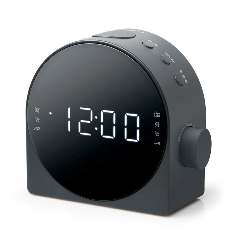 Radio-réveil Muse M-185 CR Double Alarme – Noir
