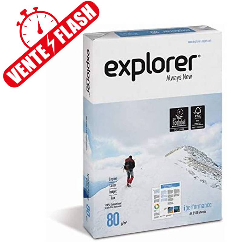 Rame Papier A4 EXPLORER 80 g/m² Extra Blanc