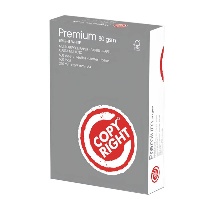 Rame Papier COPY RIGHT Premium Blanc A4 80 GR