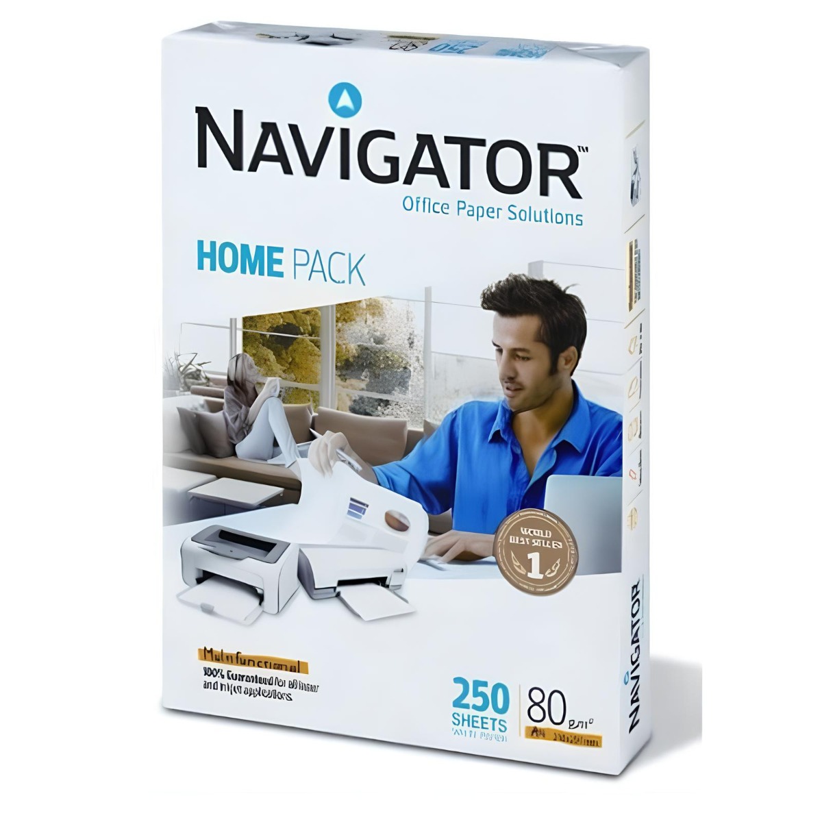 Rame Papier NAVIGATOR A4 250 Feuilles 80g/m²