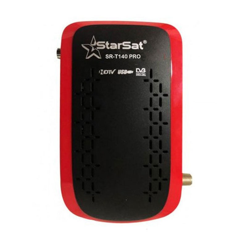 Récepteur WiFi STARSAT T140 Pro Full HD + 4 Forfait - Rouge&Noir