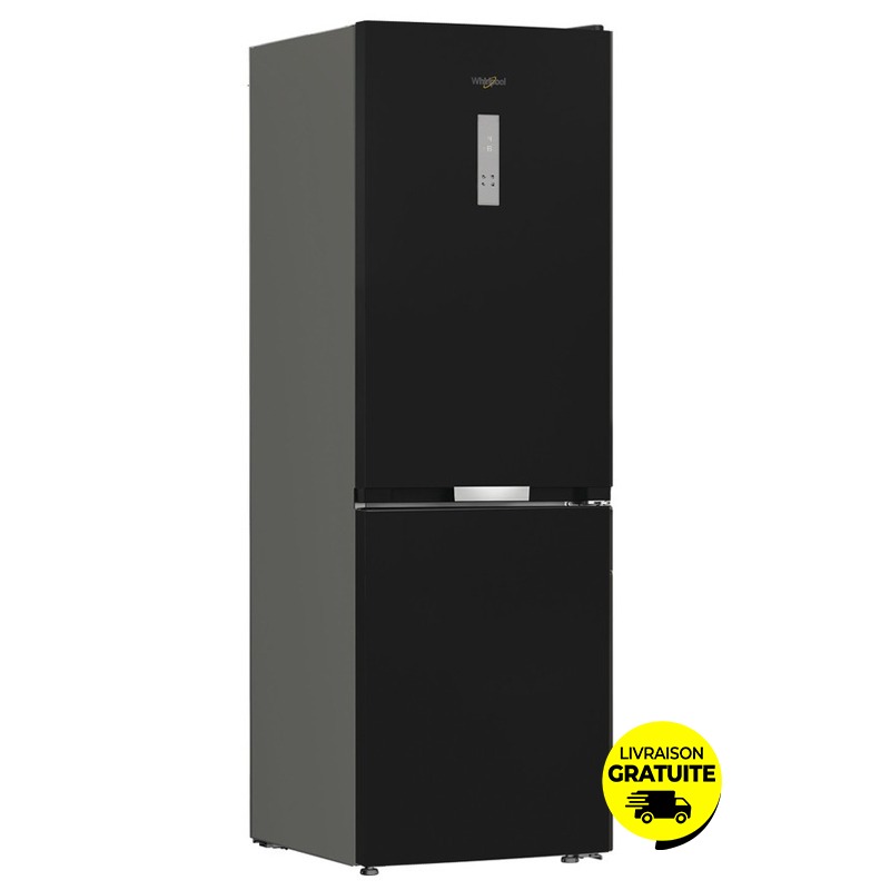 Réfrigérateur Combiné 6éme Sens WHIRLPOOL WBMF606372BNA 316L - Noir