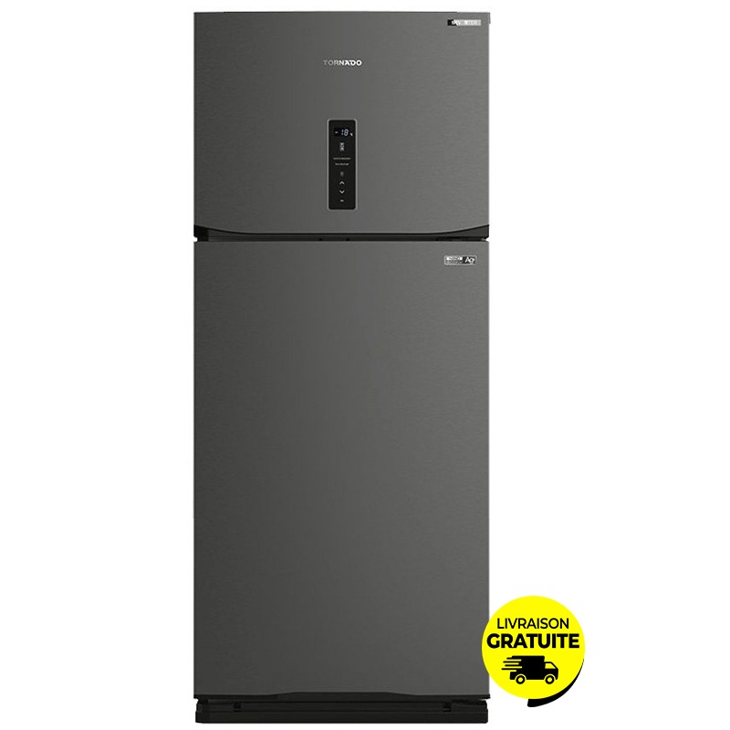 Réfrigérateur TORNADO RF580ATV-DST 550Litres NoFrost - Dark Inox