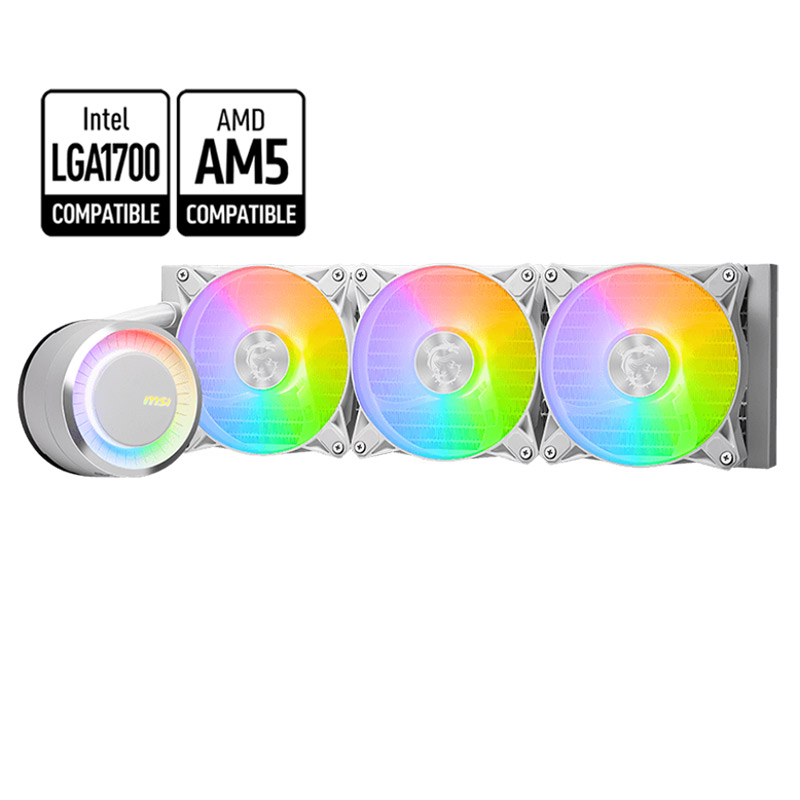 Refroidisseur De Processeur Gamer MSI MAG CORELIQUIDE E360 - Blanc