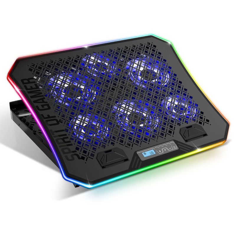 Refroidisseur SPIRIT OF GAMER AIRBLADE 1200 RGB Pour PC Portable 17"