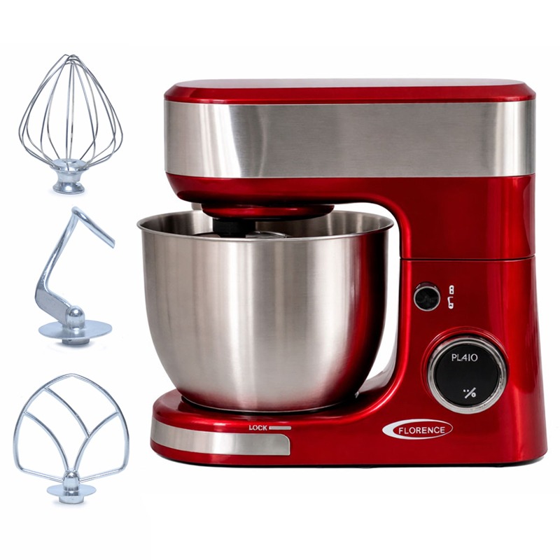 Robot Pétrin FLORENCE SM-6461AE 1300W - Rouge