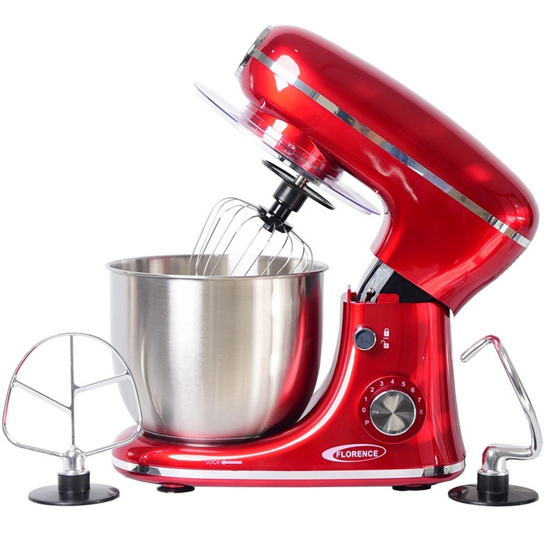 Robot Pétrin FLORENCE SM-6484A 1300W - Rouge