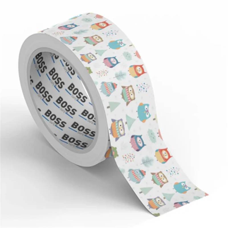 Ruban Adhésif BOSS TAPE Décoratif Hibou 25m x 45mm