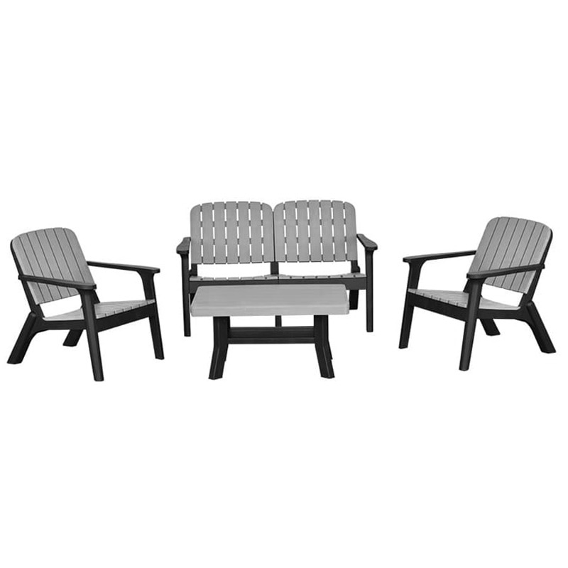 Salon de jardin SOFPINCE Silva 4 Places - Gris