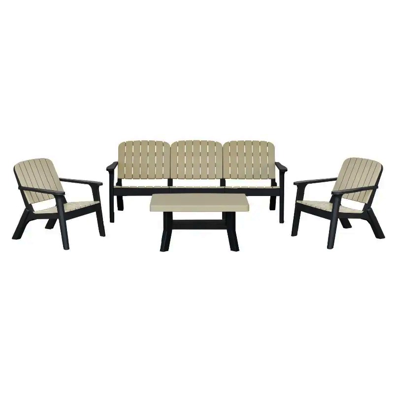 Salon de jardin SOFPINCE Silva 5 Places - Grège