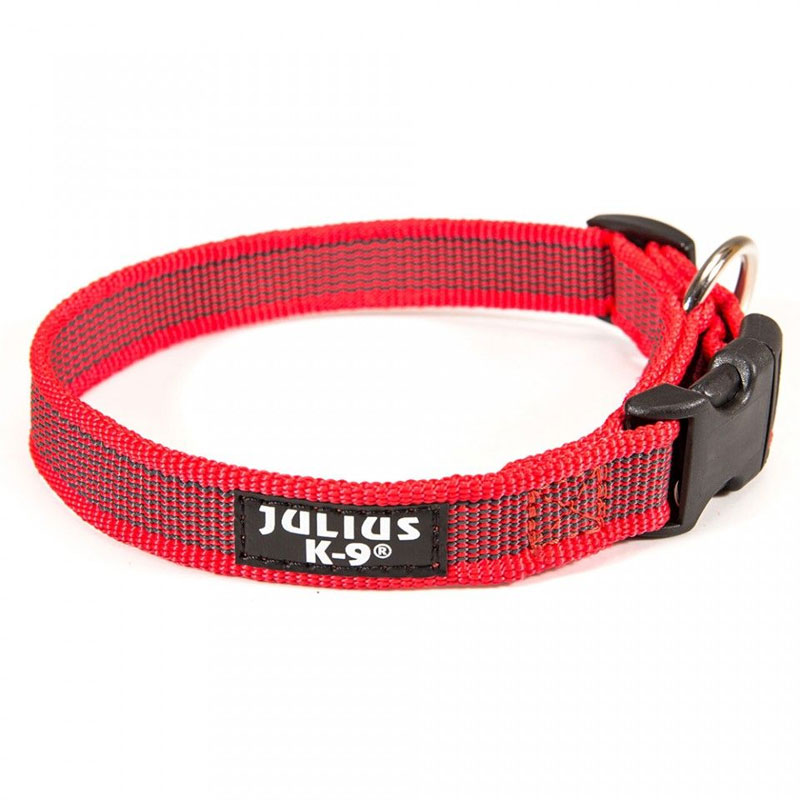 Collier JULIUS K-9 Pour Chiens - Rouge (R3194-2R)