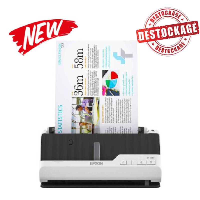 Scanner De Bureau EPSON Compact DS-C330 - Blanc (B11B272402)