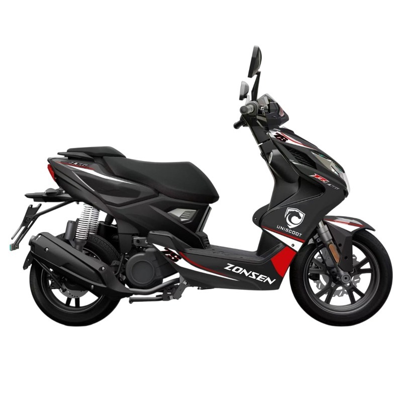 Scooter à Essence UNISCOOT ZONSEN ZT6 125CC - Noir