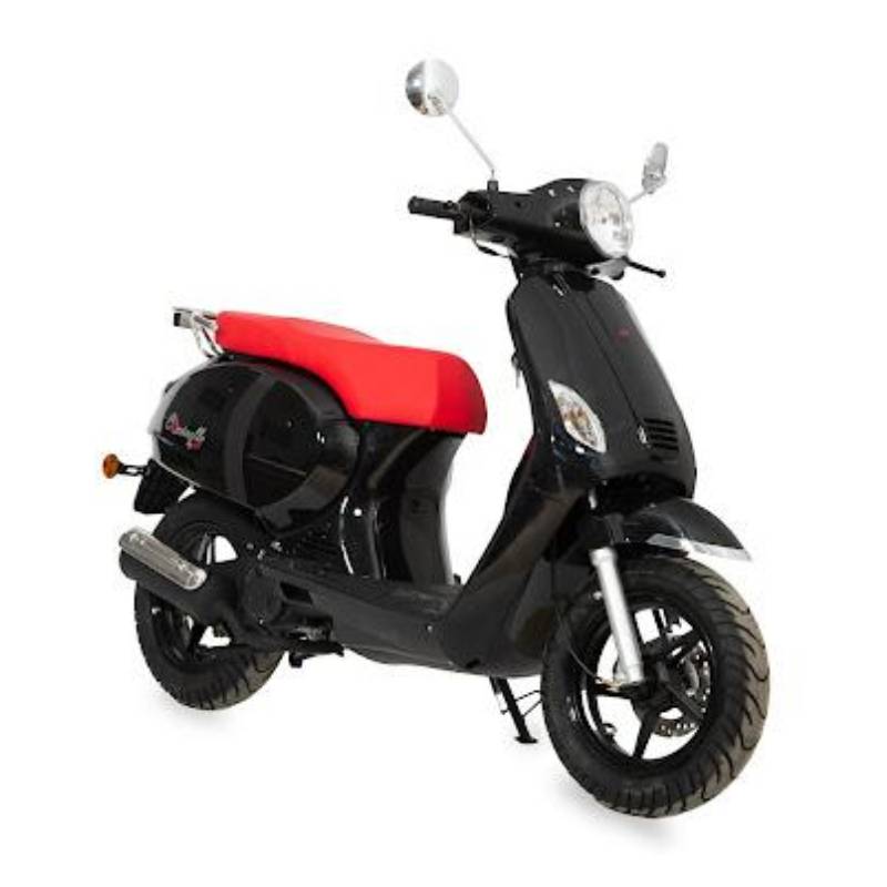 Scooter à Essence XTF Coccinelle 49cc Noir Avec Chaise Rouge