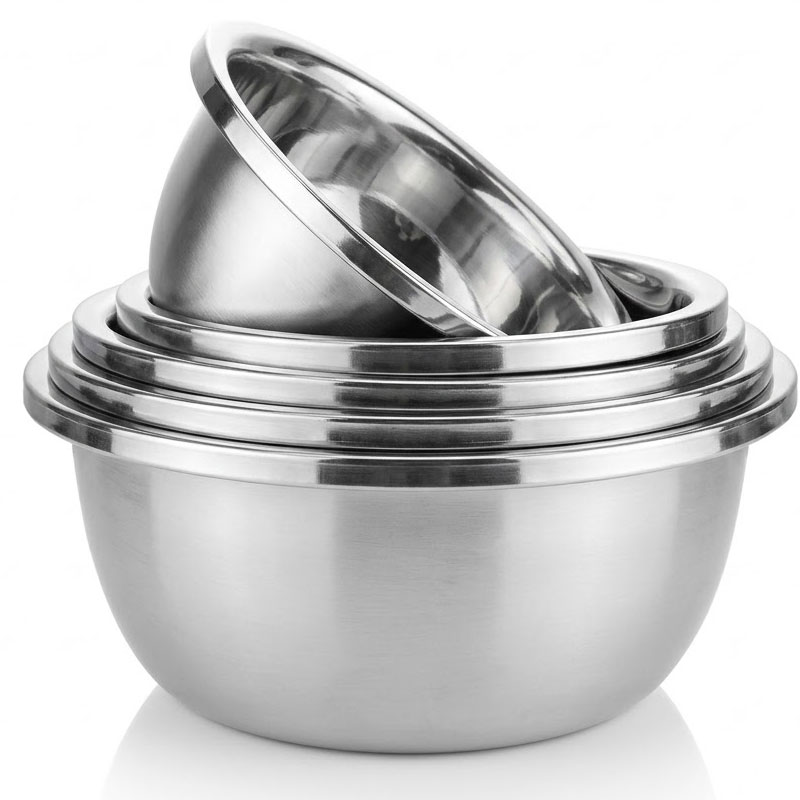 Set de 5 Bols à Mélanger IRONIX MIXING-BOWL 20/22/24/26/28cm - Inox