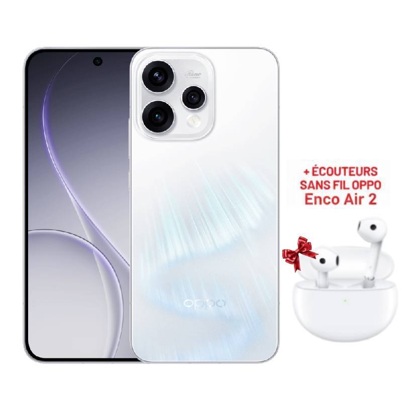 Smartphone OPPO Reno 15 5G 24Go 512Go - Blanc Aurore