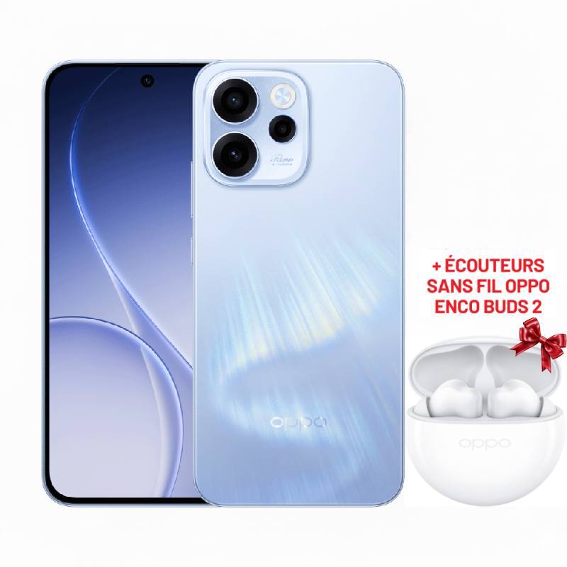 Smartphone OPPO Reno 15F 5G 24Go 512Go - Bleu Aurore