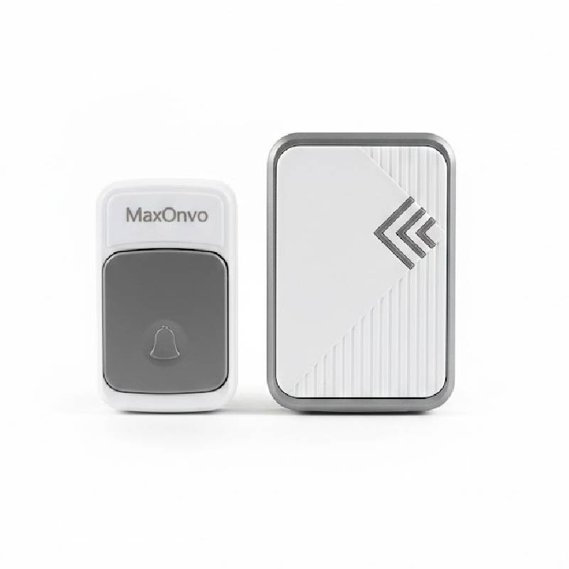 Sonnette MAXONVO Sans Fil Doorbell technologie RF - Blanc