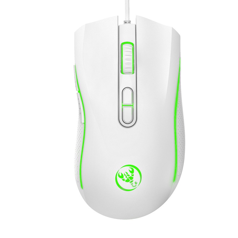 Souris Filaire Gamer HXSJ J900 RGB - Blanc