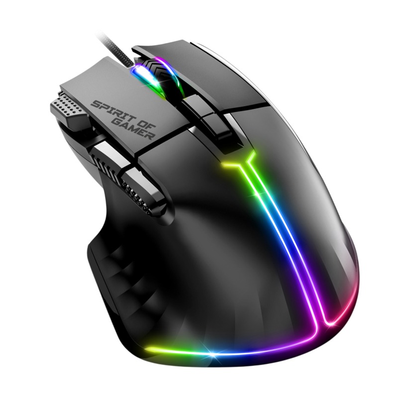 Souris Gamer Filaire SPIRIT OF GAMER  PRO M5 RGB - Noir