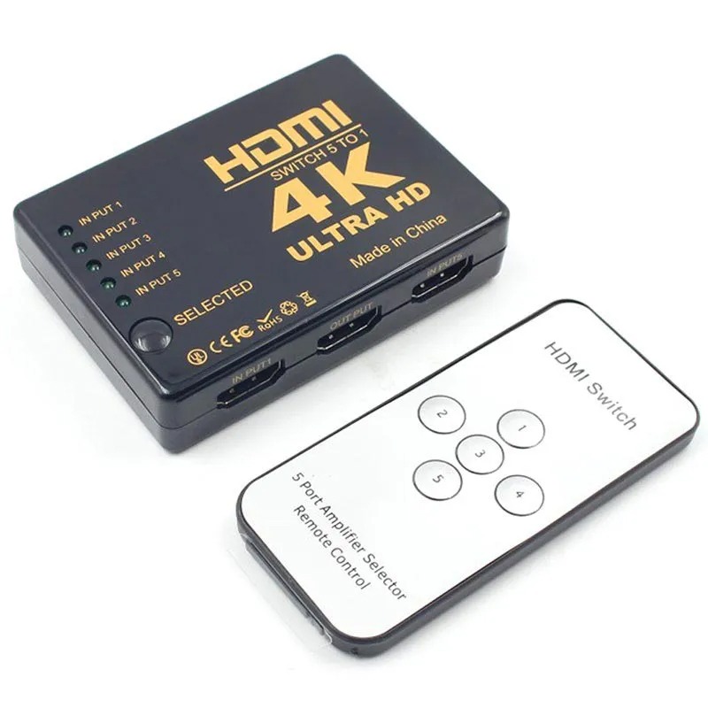 Splitter HDTV 5 Ports HDMI - Noir