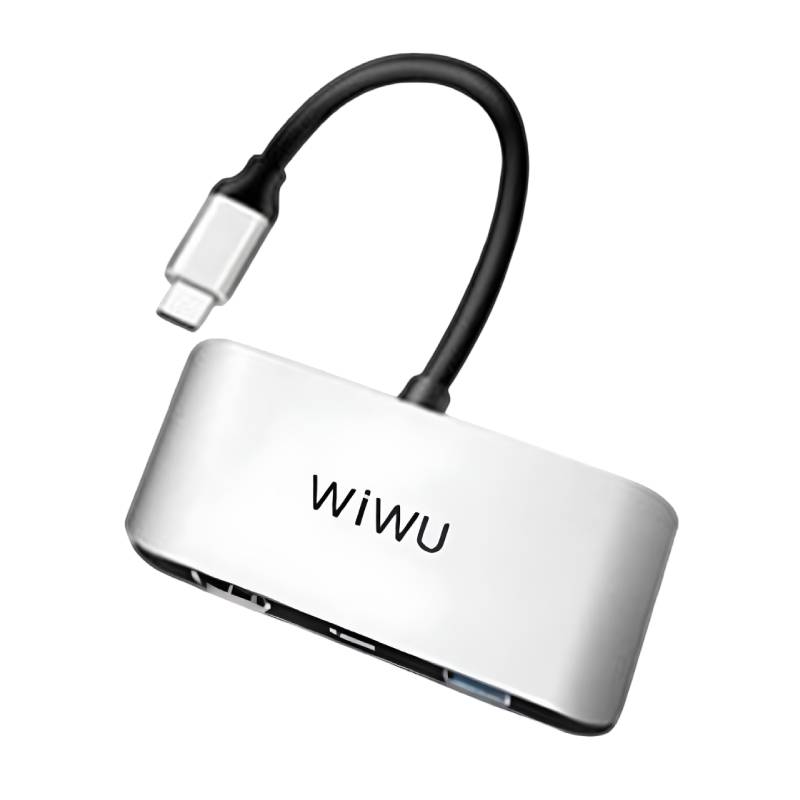 Station d'accueil 3 en 1 WIWU WI-HB002 USB Type-C - Gris