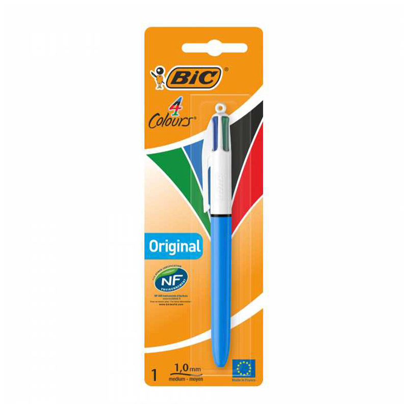 Stylos BIC Blister 4 couleurs Meduim - (601613)