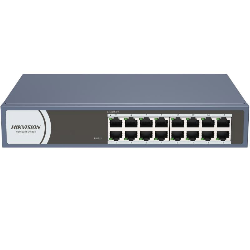 Switch De Bureau HIKVISION DS-3E0116R-O 16 Ports 10/100 MBPS