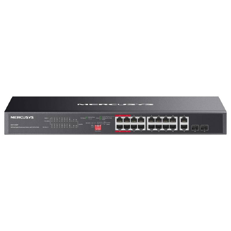 Switch Rackable MERCUSYS MS120GP 20 Ports dont 16 Ports PoE+