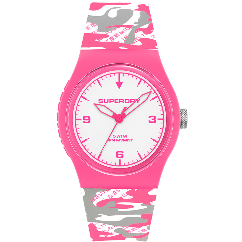 Montre Femme SUPERDRY - Camouflage Rose ( SYL-296EP)