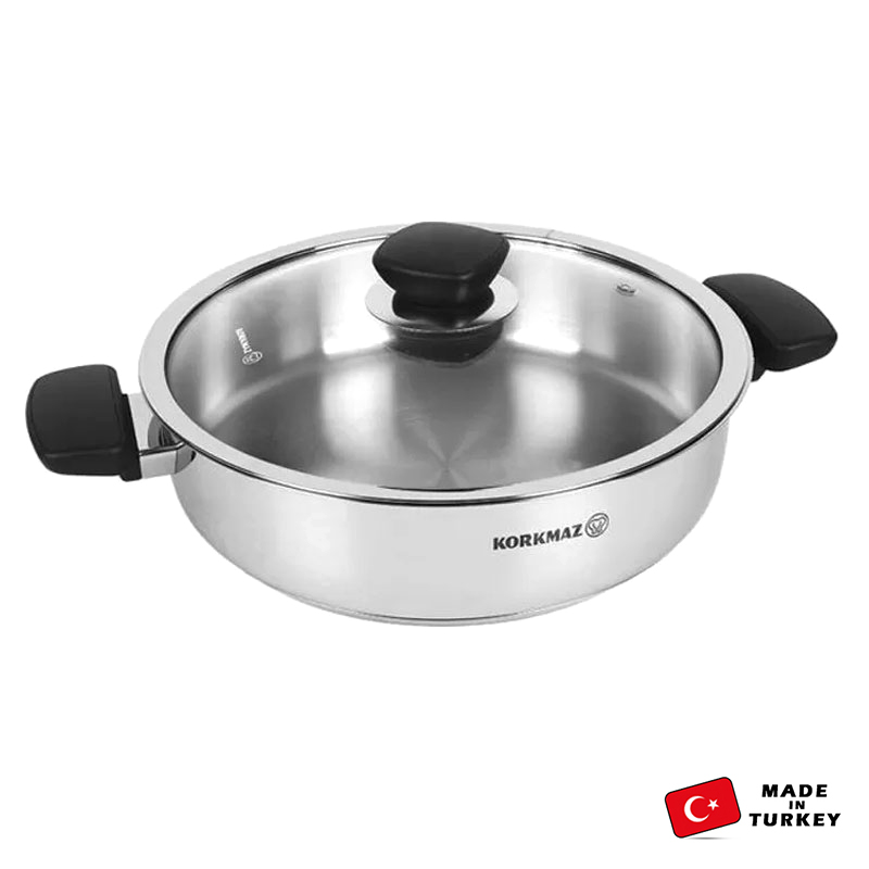 Faitout KORKMAZ KAPPA 24 x 6.5 CM - Inox