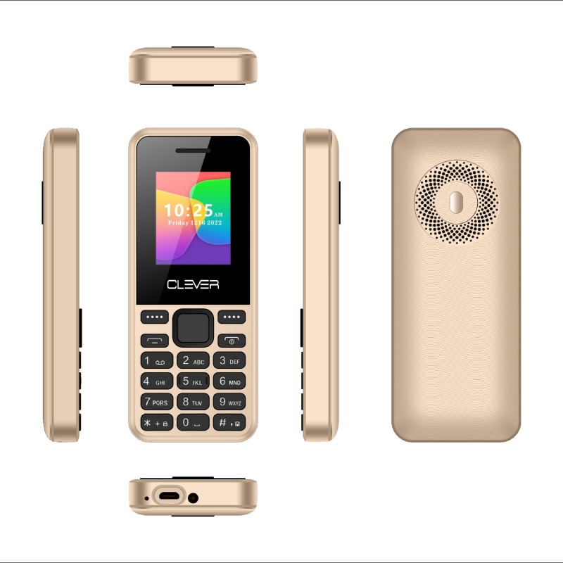 Téléphone Portable Clever C4 - Gold