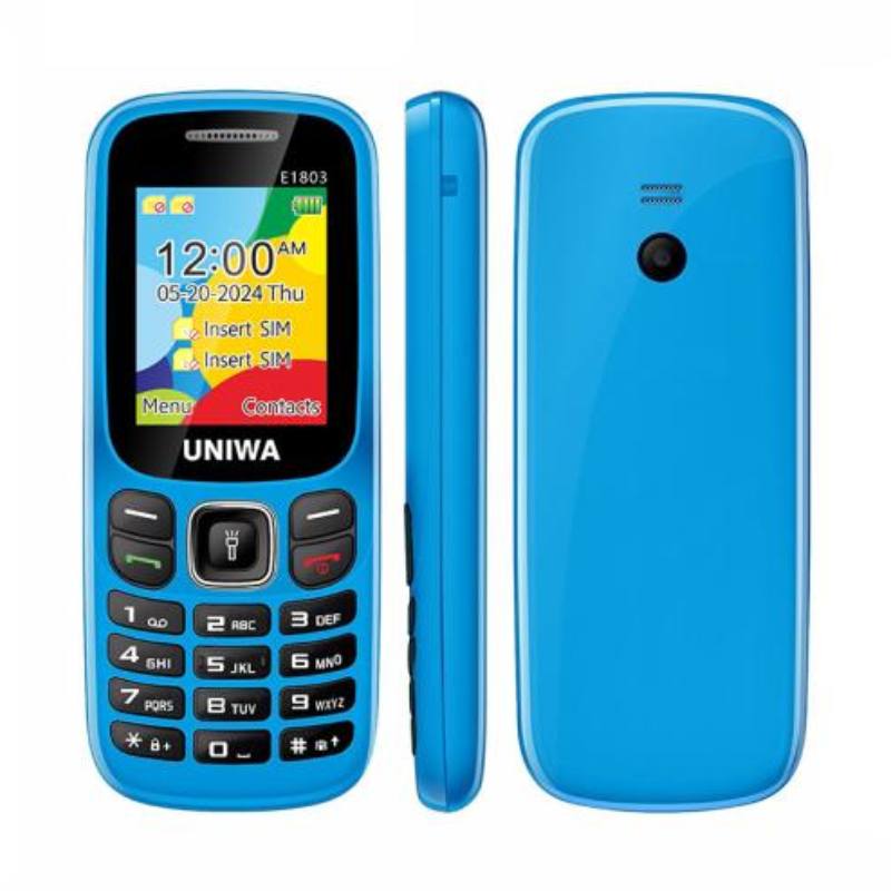 TÉLÉPHONE PORTABLE UNIWA E1803 - ice bleu